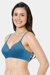 Amante Padded Non Wired Full Coverage T-Shirt Bra - Blue Saffire — thumbnail 2